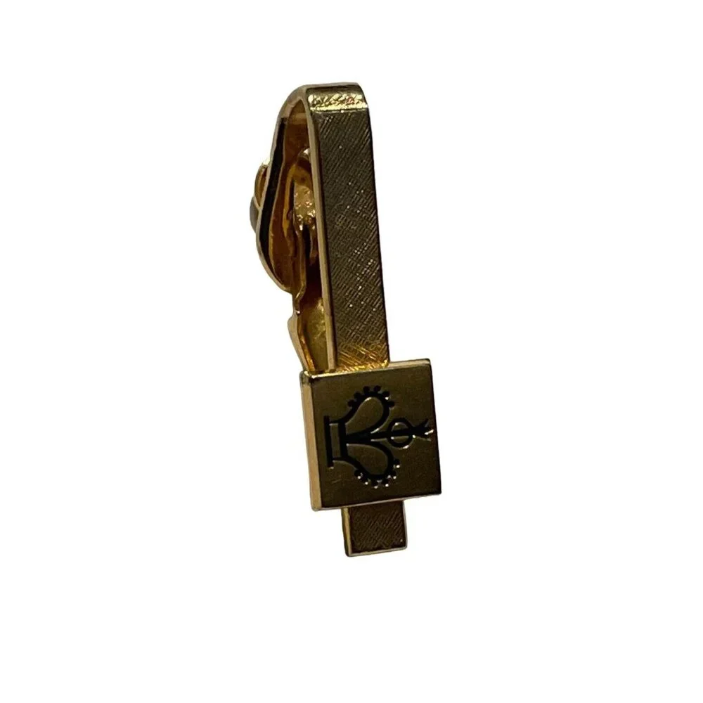 Royal Crown Vintage TINY SMALL SWANK Tie Bar Clip imperial‎ king queen prince